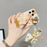 Autumn Leaves And Flowers With Bow Silk Scarf Phone Cases - Show Gadgets